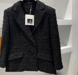 Chan New Women039s Brand Jacket Designer Fashion Topgrade Klassisches Logo Tweed Coat Overtock Freizeit Frühlingsmäntel Strickjacke Frauen 4688117