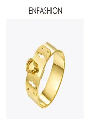 enfashion Jewelry Circle Ring Wide Cuff Bracelet Noeud Armbandゴールドカラーバングルブレスレット