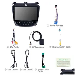CAR DVD DVD-Player Android 10,1 Zoll 2Din Car Head Unit Radio GPS Navigation für Honda Accord 7 2003-2007 4-Core Drop Delivery Automob DHS2T