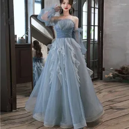 파티 드레스 홍우 공식 저녁 2024 하이 엔드 솔로 공연 학생 미술 시험 숲 호스트 고급 틈새 글램 여자 무도회 드레스