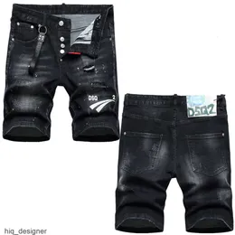 Cool Guy Short Men's Jeans Black Man Hip Hop Rock Moto Mens Design Ripped Distressed Denim Biker Summer 1117 Dsquares Dsqureditys 2 Dsquards Z8em