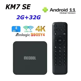 Kutu Mecool KM7 SE AMLOGIC S905Y4 Android 11 TV Kutusu 4K ATV Google Sertifikalı 2GB 32GB BT5.1 Medya Oyuncu PK KP1 KM2 KM7 Plus En İyi Nitelik