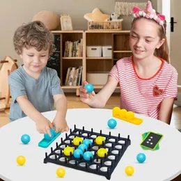 Kids Ball Bouncing Game Parent-child Interaction Board Game Jumping Connect Ball Toddler Toss Ball Game Fun Party Game 240516