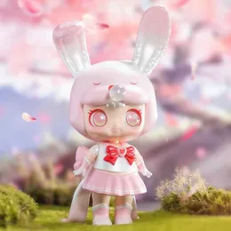 Blind Box Screenshot Baby Pink Rabbit 250% Blind Box Dumme niedliche Bild Anime -Spielzeug zufällige Überraschungsbox PVC Modul Mystery Box Y240517