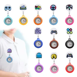 Wristwatches New Game Products Clip Pocket Watches Nurse Watch Brooch Fob Retractable For Student Gifts Badge Accessories Lapel Drop D Ot1Xx