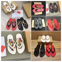 Сандалии красного дна с коробками Flip Slippers Suela Roja Sandals Знаменитые дизайнерские женские тапочки мужские