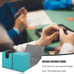 Party Supplies Card Deck Case Magnetic Stängning Design Pu Leather Organizing For Cards Soft Inner Foder Storage Box Multifunktionellt enkelt