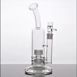 Big Bong Hookahs Rök vattenrör Dubbel perkolator rökningstillbehör Chicha Heady Glass Dab Rigs med 18 mm fog