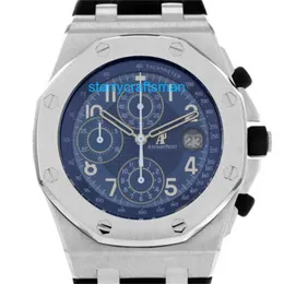 Lüks Saatler Audemar Pigue Royal Oak Offshore 26061BC Rusya Gururu 44mm Beyaz Altın İzle APS Fabrika STGN