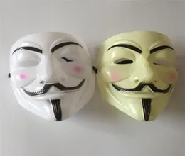 500pcs全体のハロウィーンマスクv vendetta mask匿名の男fawkesファンシードレス大人のコスチュームアクセサリーパーティーマスキング6579004