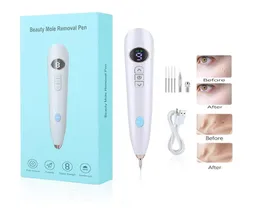 Mole Tattoo Freckle Entfernung Stift LCD Professionelle LED LED LIGE SPOT WART WART Mais Dunkelentferner 9 Speed Hautpflege -Nadel -Werkzeug 2207116592880