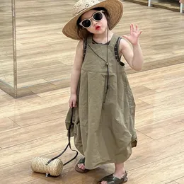 Девушка платья 2024 Стиль Girls Dress Fashion Spring Cotton 2-8 лет WW321