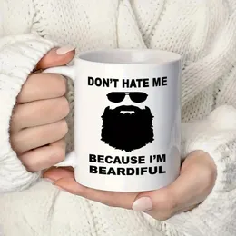 Mugs 1pc Ceramic Coffee Mug Funny Bearded Men Gift Cups For Guy Drinkware Home Kitchen Item Out Of The Box