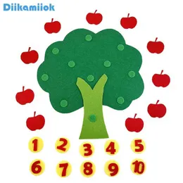Andra Montessori Toy Teaching Aids Apple Tree Matematikspel Kindern Diy Weaving Childrens Education and Learning Toys
