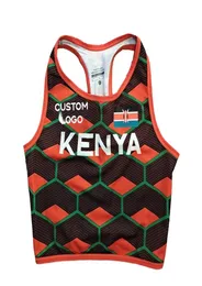 Kenya Women Trackfield Fast Running Tank Tops Suit 4100 Speed ​​Outfit Anpassningsbar BH 2205058709921