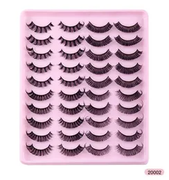Handmade Reusable Russian Curled False Eyelashes Naturally Soft Vivid Multilayer Thick 3D Fake Lashes Full Strip Lash Extensions4811379