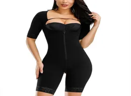 Frauen schließen Unterwäsche Ganzkörper Shaper Tummy Control Taille Trainer Postpartale Erholung Butt Lifter Shapewear BodySuits Spitze Z125895677