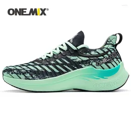Casual Shoes Onemix Waterproof Running Hreen Black Breattable Mesh Racing Run Men Lätt utomhussportsko Walking Sneakers