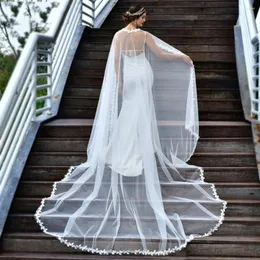 ブライダルベールBL4041花嫁のメインウェディングドレスはレースショールベールを残す