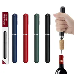 Tragbar 2 Zoll 1 Stiftluftdruckflaschenöffner mit Folienschneider Messer Weinflaschenöffner Luftpumpe Weinkorkenzieher Handheld Wein Cork Entferner mühelos offen