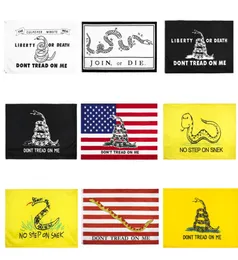 Gadsden Flag 9スタイルダイレクトファクトリー全体3x5fts 90x150cm don039t Tread on Me Tea Party Rattle Snake Banner U7521016