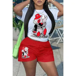 Designer Feminino Rastreos de Tracks Summer 2 peças Roupfits 3xl Carta impressa Camiseta de manga curta e trajes de corrida de shorts