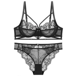 Bra de renda transparente sexy ultrafin