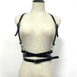 Ремни панк harajuku уплотнительный кольцо подвязки из искусственной кожи для кузова рабство рабство клетки скульптуры жгут ремень для пояса на талии подвески подвески