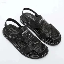 Sandals Fashion Slippers Soft-Soled Outdoor Outdoor Non-Slip Dual-Use Driving Men Men Fery Trend Trend Leisure Beach Shoes and Slipper 575 D 7F33