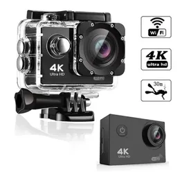 Sports Action Video Cameras Action Camera Ultra HD 4K/30FPS WiFi 2.0 140D Waterproof Camera Hjälm Video Go Sport Pro J240514