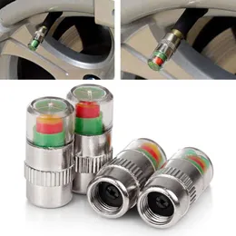 New Set Universal Wheel Auto Stem Caps Car Tire Pressure Gauge Indicator Alert Monitoring Vae Sensor