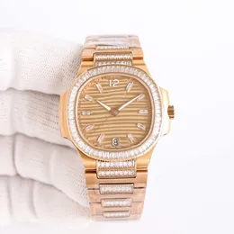 Luxe Cognac Automatyczna stalowa ramka de 95 Business CAL324C Diamonds zegar klasyczne zegarki na nadgarstka bagietka pp7014 Superclone stegains Montres 3E97