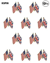 USA Großbritannien Lappel Pin Flaggenabzeichen Brosche Pins Badgess08847845