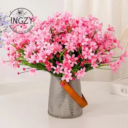 Dekorative Blumen künstliche Blume gelbe Kamille Seiden Daisy DIY Dekor für Vase Home Hochzeit Weihnachtshausprodukte