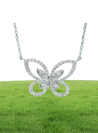 INS STAR NECOLA STESE STANO STANZE GIOITÀ DI LUGO 925 Sterling Silver Pave White Sapphire Cz Diamond Butterfly Girl Women Necka55528539