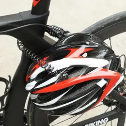 Nuova nuova combinazione di casco per moto combinati in bicicletta per password a 4 cifre per motociclisti accessori di blocco del cavo per bici da strada portatili