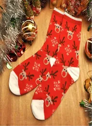 Weihnachtssocken Baumwoll -Cartoon -Druck lustige Socken warmer Winter für Party Neujahr Long Frauen Frauen süße 9887738