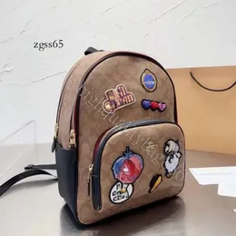 New High Quality Designer Backpack Men And Women Fashion Backpack Book Bag Classic Old Flowers Drawstring Clip Open And Close Jacquard Leather Schoolbag Backpac 330