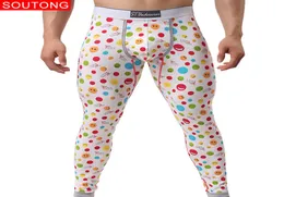 Soutong 2019 Winter Warm Men Long Johns Cotton Printed Unermal Where Where Thermo Johns Johns Men Pants QK04 Y28575877