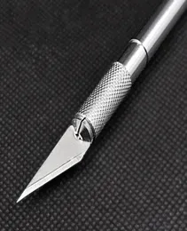 Metal Scalpel Knife nonslip Tools Kit Cutter Engraving Craft knives 6pcs Blade Mobile Phone Laptop PCB DIY Repair Hand Tools5237445