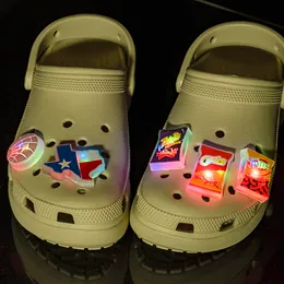Shoe Parts Accessories 1-Led Charms Lighted S Gamepad Decorations Pins For Kids Boys Girls Gifts Sandals Clog Buckles Drop Delivery O Ottes