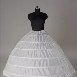 2018 em estoque vestido de baile petípico barato crinolina branca vestido de noiva deslizamento de 6 argola skirt crinoline para vestido quinceanera 1790