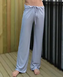 Men039s Upalanie jogi Ice jedwabne męskie męskie meny swobodne seksowne spodnie domowe Sport wygodne gładkie piżamie jedwabiste majtki plus rozmiar 8210043