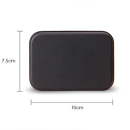 Geschenkverpackung 100pcs Mini Tin Box Kleine leere schwarze Metallspeicher -Hülle für Geldmünze Süßigkeiten Schlüssel spielen
