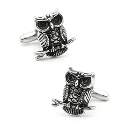 BUFF LINKS RETRO DESIGN MENS OWL CUFFLINKS MATERIAL DE COBRO DE HIGHER