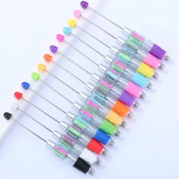 Kawaii papeleria 4 kerne nachfüllen von peradable kugelbällchen leere stab hinzufügen fokale Perlen transparent 4 Farben Perlen Kugel Girly Perlen Pens Ll