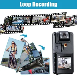 Sport -Action -Videokameras Vandlion A39 Full HD 1080p Mini -Kamera 3000mah Camcorder Körpermontage Kamera Kleine 180 rotierende Fahrradsportkamera DV -Auto montiert DVR N