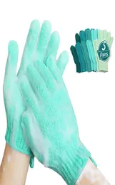 Rengöring av handskar dusch exfolierande skrubba medium till tung badkropp tvätt död hud borttagning djup rengöring svamp loofah för wome5606453