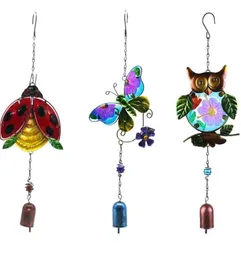 Wind Chime LadyBug Butterfly Owl Windbell Garten Dekoration Home Patio Veranda Yard Rasen Balkon Dekor Urlaub Geschenk 6807768