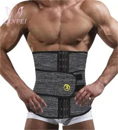 Mens Thermo Neoprene Body Shaper Waist Trainer Belts Slimming Corset Waist Support Sweat Underwear Strap Modeling Shapers6055995
